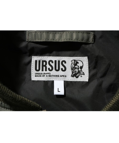 A BATHING APE（アベイシングエイプ）の「URSUS NYLON LOOSE FIT MA-1 M（MA-1・メンズ・オリーブ/ブラック・X-LARGE/SMALL/MEDIUM/XX-LARGE/LARGE）」の15枚目の写真