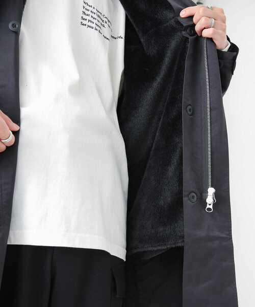 URBAN RESEARCH Sonny Label（アーバンリサーチサニーレーベル）の「ファーベストライナーモッズコート（モッズコート・メンズ・ブラック/カーキ・MEDIUM/LARGE）」の22枚目の写真
