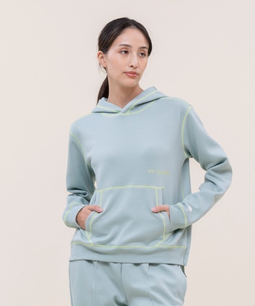 le coq sportif(ルコックスポルティフ)の「【WEB限定カプセルコレクション】 フーディ ダンボールスウェット ルコック レディース スポーツ(スウェット・レディース・ブラック/ピンク/ホワイト/ブルー・S/SS/L/M(M))」の22枚目の写真