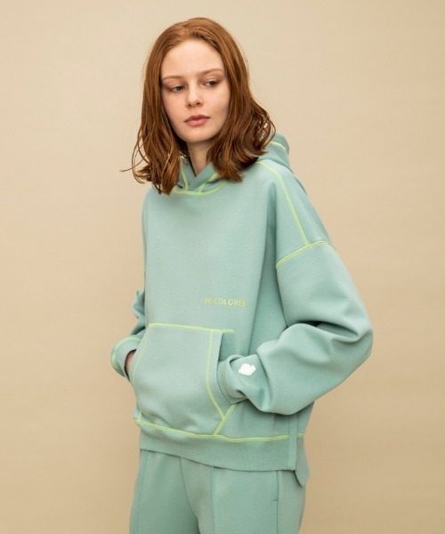 le coq sportif(ルコックスポルティフ)の「【WEB限定カプセルコレクション】 フーディ ダンボールスウェット ルコック レディース スポーツ(スウェット・レディース・ブラック/ピンク/ホワイト/ブルー・S/SS/L/M(M))」の13枚目の写真