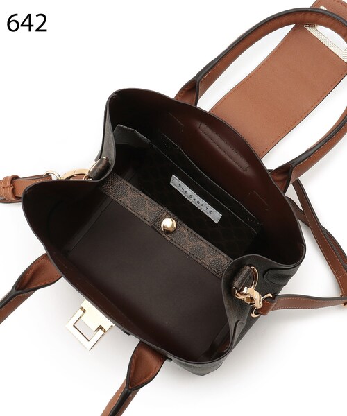 THE SHOP TK （ザ ショップ ティーケー ）の「◆【ショルダー付2WAY】モノグラムミニバッグ（ショルダーバッグ・レディース・ベージュ系その他2/ホワイト系8/ブラウン系6・00）」の21枚目の写真