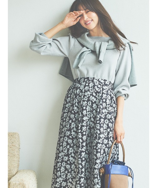 Te chichi(テチチ)の「総針前後2WAYニット(ニット/セーター・レディース・ブラック/グレー/オフホワイト/ブルー・フリ-)」の3枚目の写真