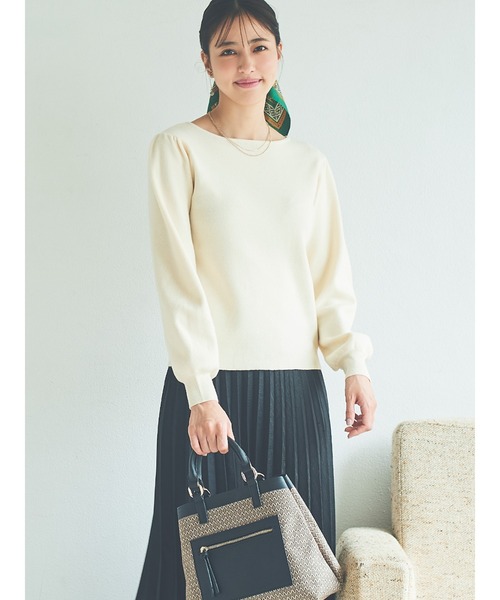 Te chichi(テチチ)の「総針前後2WAYニット(ニット/セーター・レディース・ブラック/グレー/オフホワイト/ブルー・フリ-)」の2枚目の写真