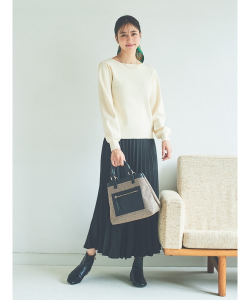 Te chichi(テチチ)の「総針前後2WAYニット(ニット/セーター・レディース・ブラック/グレー/オフホワイト/ブルー・フリ-)」の21枚目の写真