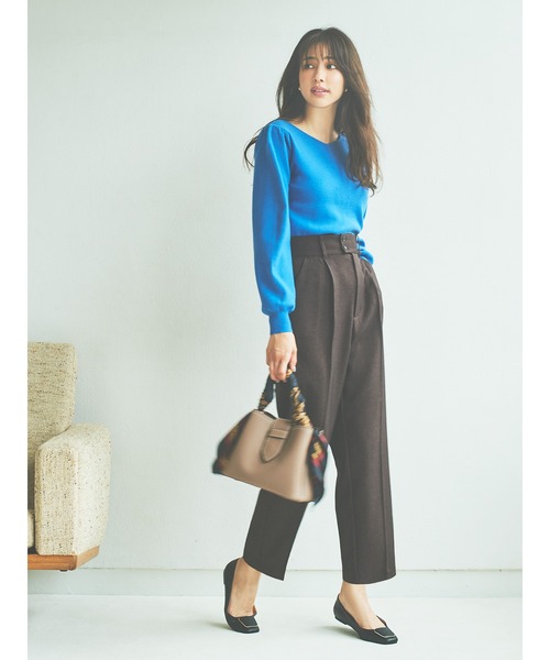 Te chichi(テチチ)の「総針前後2WAYニット(ニット/セーター・レディース・ブラック/グレー/オフホワイト/ブルー・フリ-)」の16枚目の写真