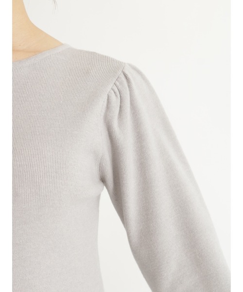 Te chichi(テチチ)の「総針前後2WAYニット(ニット/セーター・レディース・ブラック/グレー/オフホワイト/ブルー・フリ-)」の12枚目の写真