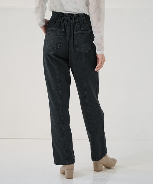 Honeys(ハニーズ)の「ストレートパンツ(股下68cm)(デニムパンツ・レディース・アイボリー/ブラック/グリーン/ピンク/ブルー/ライトブルー/イエロー系その他/ブルー系その他/グレー・L/LL/M/S)」の19枚目の写真