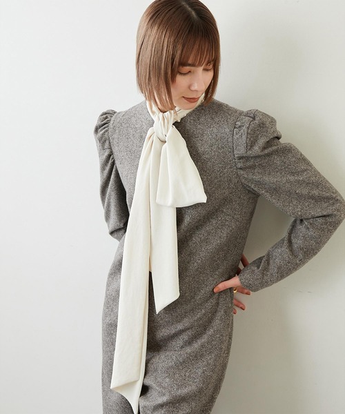 Whim Gazette(ウィムガゼット)の「パフスリーブジャンプスーツ(つなぎ/オールインワン・レディース・グレー/ネイビー・FREE)」の16枚目の写真
