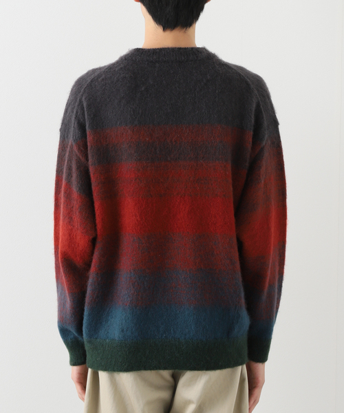 JOURNAL STANDARD J.S HOMESTEAD(ジャーナルスタンダードホームステッド)の「【J.S.Homestead】GRADATION MOHAIR MIX CREW KNIT(ニット/セーター・メンズ・ブラウン/グリーン/チャコールグレー・LARGE/MEDIUM)」の10枚目の写真