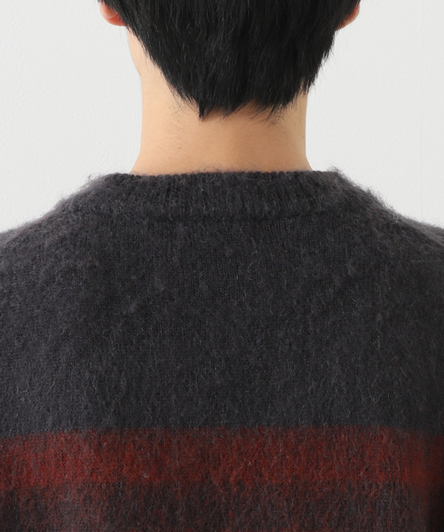 JOURNAL STANDARD J.S HOMESTEAD(ジャーナルスタンダードホームステッド)の「【J.S.Homestead】GRADATION MOHAIR MIX CREW KNIT(ニット/セーター・メンズ・ブラウン/グリーン/チャコールグレー・LARGE/MEDIUM)」の12枚目の写真