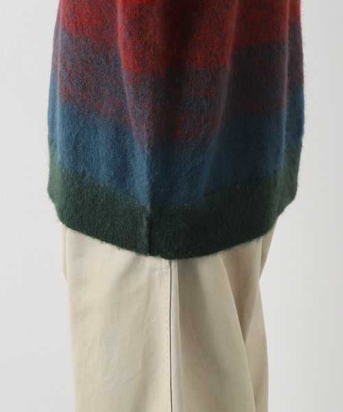 JOURNAL STANDARD J.S HOMESTEAD(ジャーナルスタンダードホームステッド)の「【J.S.Homestead】GRADATION MOHAIR MIX CREW KNIT(ニット/セーター・メンズ・ブラウン/グリーン/チャコールグレー・LARGE/MEDIUM)」の15枚目の写真