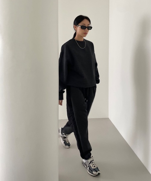 トレーナー スウェット ハーフキルティングMTM レディース Didot.showroom トレーナー スウェット ハーフキルティングMTM