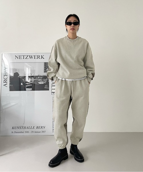 Didot.showroom（ディドット ショールーム）の「ハーフキルティングMTM（スウェット・レディース・オートミール/ブラック/グレー・FREE）」の6枚目の写真