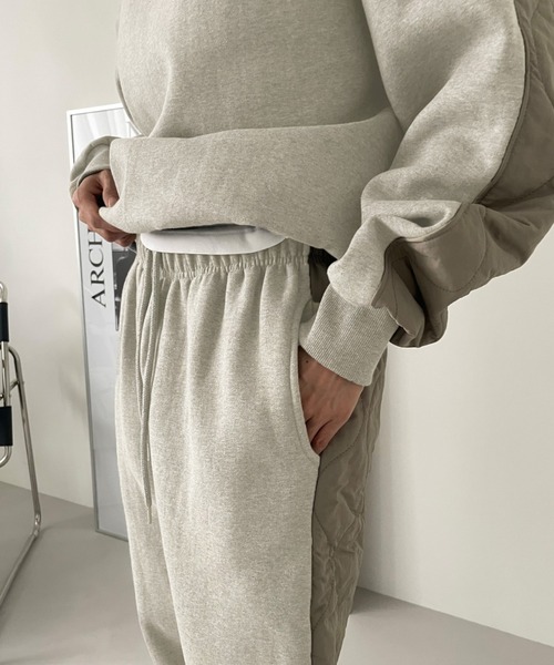 Didot.showroom（ディドット ショールーム）の「ハーフキルティングMTM（スウェット・レディース・オートミール/ブラック/グレー・FREE）」の22枚目の写真
