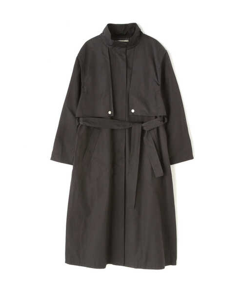 N.（N. Natural Beauty Basic）（エヌエヌナチュラルビューティーベーシック）の「◆スタンドカラーオーバーヨークコート（モッズコート・レディース・ブラック/カーキ・MEDIUM）」の16枚目の写真