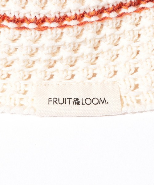 FRUIT OF THE LOOM（フルーツオブザルーム）の「LINE KNIT BUCKET HAT / バケット / ハット / ライン / ニット / カジュアル  / ユニセックス / ロゴ（ハット・メンズ・アイボリー/ブラウン/グレー/ベージュ/ブラック・FREE）」の10枚目の写真