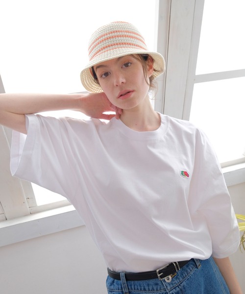 FRUIT OF THE LOOM（フルーツオブザルーム）の「LINE KNIT BUCKET HAT / バケット / ハット / ライン / ニット / カジュアル  / ユニセックス / ロゴ（ハット・メンズ・アイボリー/ブラウン/グレー/ベージュ/ブラック・FREE）」の16枚目の写真