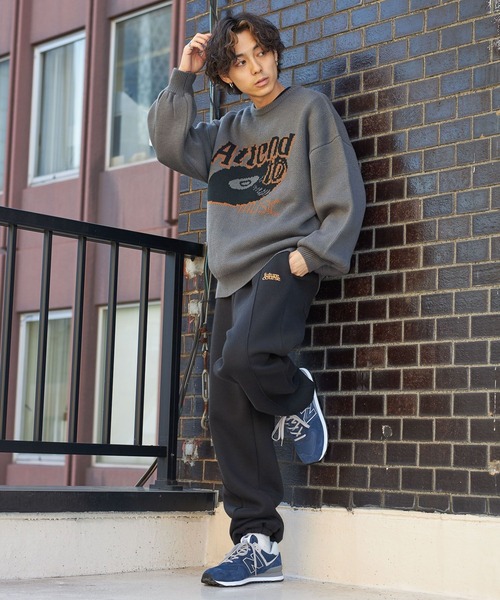 PBLIM（ページボーイリム）の「PAGEBOYLIM/RecordJQニット（ニット/セーター・レディース・ブラック/グレー・FREE）」の3枚目の写真