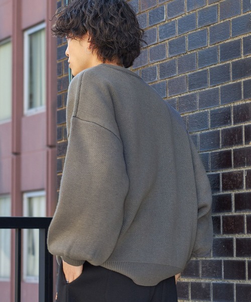 PBLIM（ページボーイリム）の「PAGEBOYLIM/RecordJQニット（ニット/セーター・レディース・ブラック/グレー・FREE）」の7枚目の写真