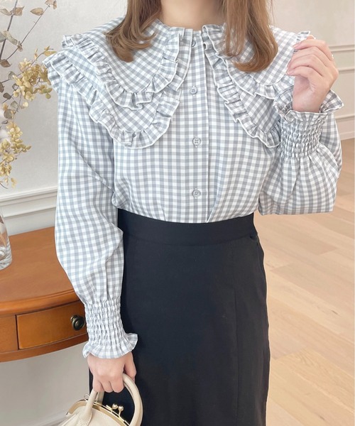 アソートフリル襟ブラウス【ZOZOTOWN限定アイテム】(シャツ/ブラウス アソートフリル襟ブラウス【ZOZOTOWN限定アイテム】(シャツ/ブラウス