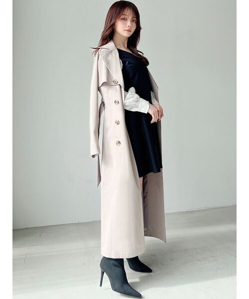 RESEXXY（リゼクシー）の「ドッキングミニワンピース（ワンピース・レディース・ブルー/ブラック/ベージュ・FREE）」の13枚目の写真