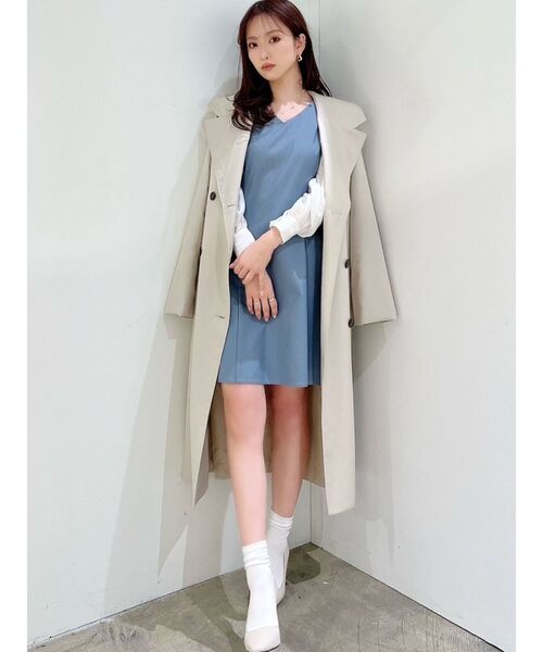 RESEXXY（リゼクシー）の「ドッキングミニワンピース（ワンピース・レディース・ブルー/ブラック/ベージュ・FREE）」の15枚目の写真