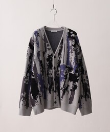 tk.TAKEO KIKUCHI | アブスト&フラワーニットカーディガン(カーディガン/ボレロ)