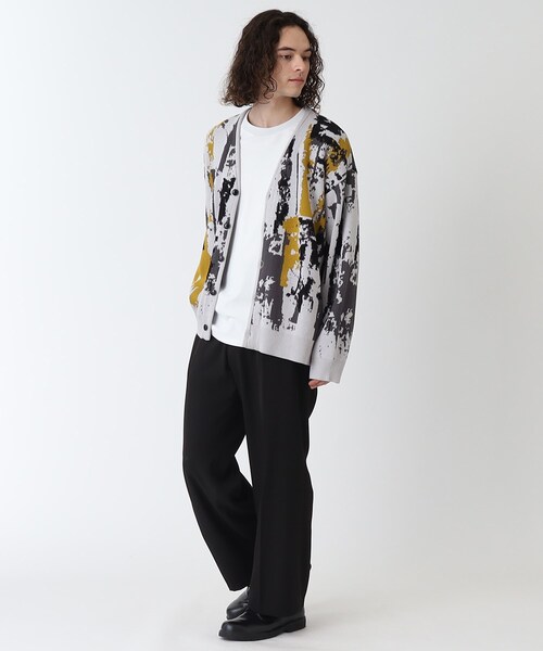 tk.TAKEO KIKUCHI(ティーケータケオキクチ)の「◆アブスト&フラワーニットカーディガン(カーディガン/ボレロ・メンズ・ブラック系3/ブラック系4/ライトグレー系3/グレー系3/グレー系4・01/02/03)」の16枚目の写真