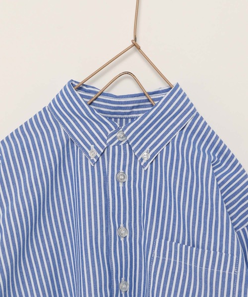 LOWRYS FARM(ローリーズファーム)の「イージーケアストライプシャツ 173734(シャツ/ブラウス・キッズ・ピンク/オレンジ/ブルー・110cm/120cm/130cm/140cm/150cm)」の5枚目の写真