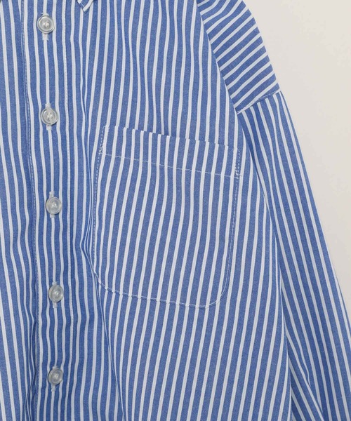 LOWRYS FARM(ローリーズファーム)の「イージーケアストライプシャツ 173734(シャツ/ブラウス・キッズ・ピンク/オレンジ/ブルー・110cm/120cm/130cm/140cm/150cm)」の10枚目の写真