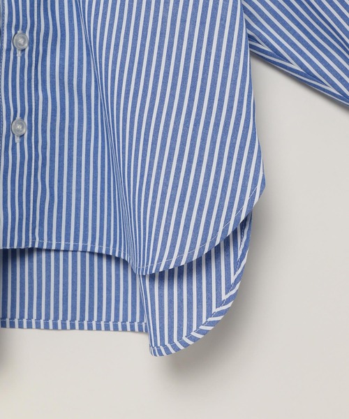 LOWRYS FARM(ローリーズファーム)の「イージーケアストライプシャツ 173734(シャツ/ブラウス・キッズ・ピンク/オレンジ/ブルー・110cm/120cm/130cm/140cm/150cm)」の9枚目の写真