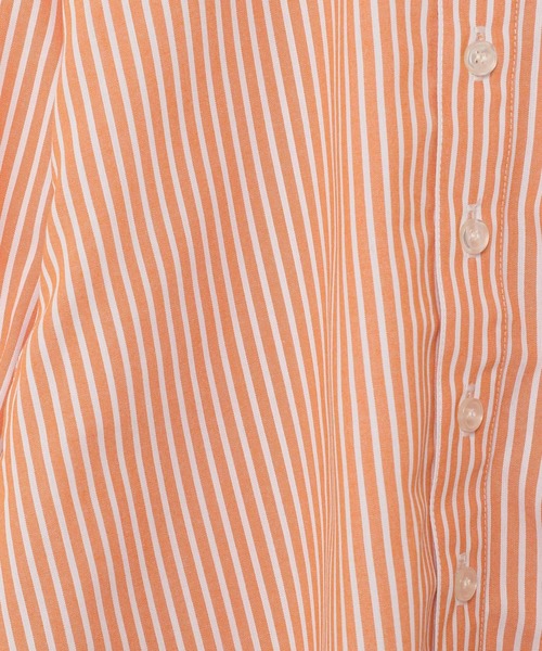 LOWRYS FARM(ローリーズファーム)の「イージーケアストライプシャツ 173734(シャツ/ブラウス・キッズ・ピンク/オレンジ/ブルー・110cm/120cm/130cm/140cm/150cm)」の14枚目の写真