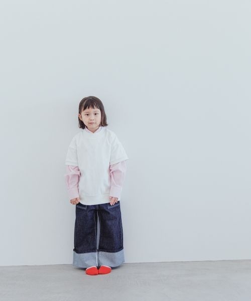 LOWRYS FARM(ローリーズファーム)の「イージーケアストライプシャツ 173734(シャツ/ブラウス・キッズ・ピンク/オレンジ/ブルー・110cm/120cm/130cm/140cm/150cm)」の22枚目の写真