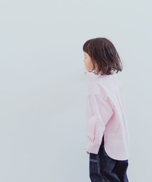 LOWRYS FARM(ローリーズファーム)の「イージーケアストライプシャツ 173734(シャツ/ブラウス・キッズ・ピンク/オレンジ/ブルー・110cm/120cm/130cm/140cm/150cm)」の19枚目の写真