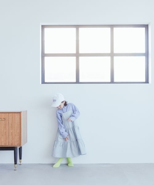 LOWRYS FARM(ローリーズファーム)の「イージーケアストライプシャツ 173734(シャツ/ブラウス・キッズ・ピンク/オレンジ/ブルー・110cm/120cm/130cm/140cm/150cm)」の18枚目の写真