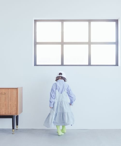 LOWRYS FARM(ローリーズファーム)の「イージーケアストライプシャツ 173734(シャツ/ブラウス・キッズ・ピンク/オレンジ/ブルー・110cm/120cm/130cm/140cm/150cm)」の17枚目の写真