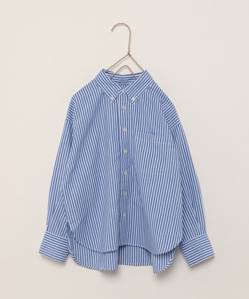 LOWRYS FARM(ローリーズファーム)の「イージーケアストライプシャツ 173734(シャツ/ブラウス・キッズ・ピンク/オレンジ/ブルー・110cm/120cm/130cm/140cm/150cm)」の16枚目の写真