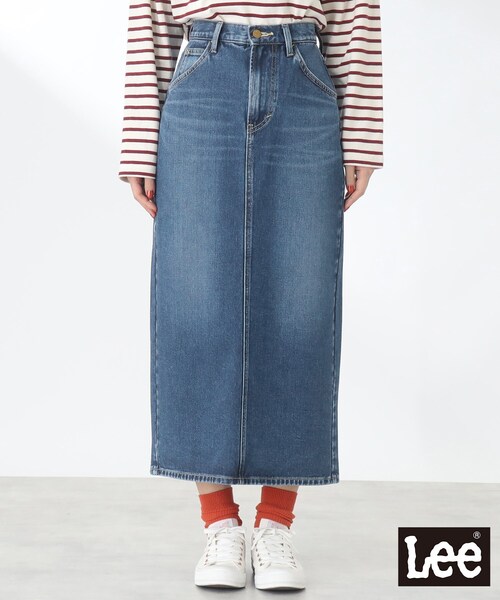 【別注】SNIDEL × Lee｜デニムスカート｜size1 Lee（リー）の「◇【LEE別注】デニムナロースカート（デニム