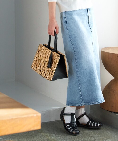 Lee 別注スカート　S Lee】別注デニムジャンスカ（ジャンスカ・サス付スカート