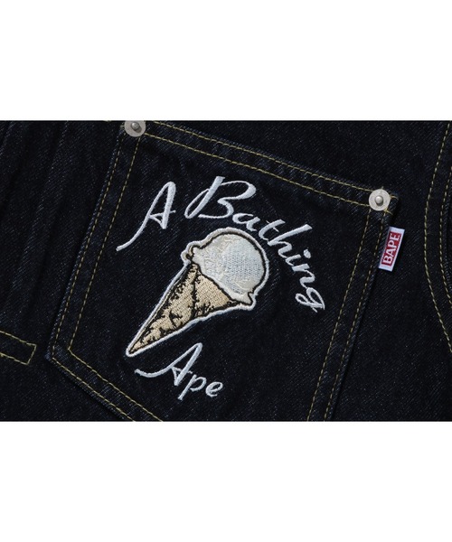 A BATHING APE（アベイシングエイプ）の「ICE CREAM CROPPED DENIM