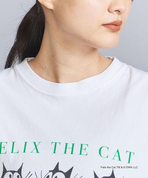 GOOD ROCK SPEED（グッドロックスピード）の「【別注】＜GOOD ROCK SPEED＞FELIXプリント ロングスリーブTシャツ WHITE/BLACK（Tシャツ/カットソー・レディース・ホワイト/ブラック・FREE）」の6枚目の写真