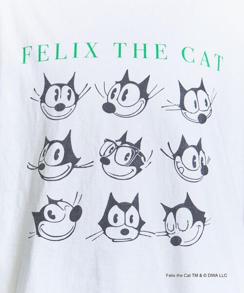 GOOD ROCK SPEED（グッドロックスピード）の「【別注】＜GOOD ROCK SPEED＞FELIXプリント ロングスリーブTシャツ WHITE/BLACK（Tシャツ/カットソー・レディース・ホワイト/ブラック・FREE）」の9枚目の写真