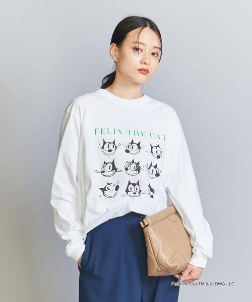 GOOD ROCK SPEED（グッドロックスピード）の「【別注】＜GOOD ROCK SPEED＞FELIXプリント ロングスリーブTシャツ WHITE/BLACK（Tシャツ/カットソー・レディース・ホワイト/ブラック・FREE）」の11枚目の写真