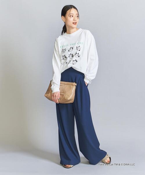 GOOD ROCK SPEED（グッドロックスピード）の「【別注】＜GOOD ROCK SPEED＞FELIXプリント ロングスリーブTシャツ WHITE/BLACK（Tシャツ/カットソー・レディース・ホワイト/ブラック・FREE）」の13枚目の写真