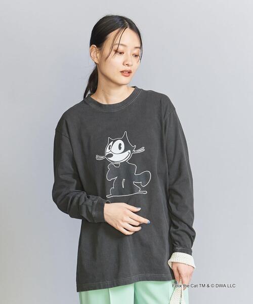 GOOD ROCK SPEED（グッドロックスピード）の「【別注】＜GOOD ROCK SPEED＞FELIXプリント ロングスリーブTシャツ WHITE/BLACK（Tシャツ/カットソー・レディース・ホワイト/ブラック・FREE）」の16枚目の写真