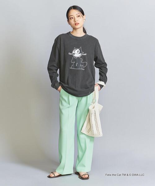 GOOD ROCK SPEED（グッドロックスピード）の「【別注】＜GOOD ROCK SPEED＞FELIXプリント ロングスリーブTシャツ WHITE/BLACK（Tシャツ/カットソー・レディース・ホワイト/ブラック・FREE）」の18枚目の写真