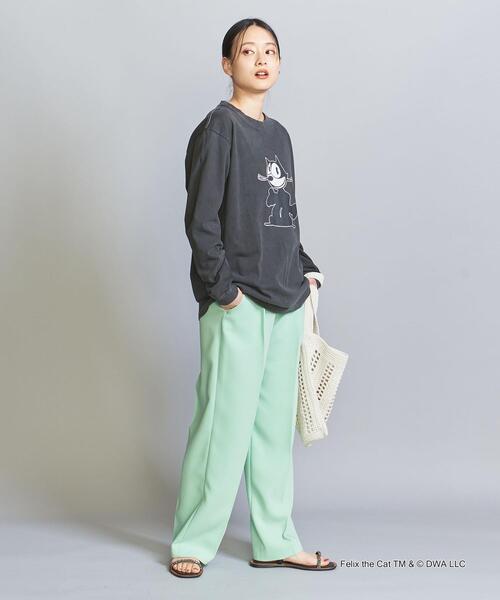 GOOD ROCK SPEED（グッドロックスピード）の「【別注】＜GOOD ROCK SPEED＞FELIXプリント ロングスリーブTシャツ WHITE/BLACK（Tシャツ/カットソー・レディース・ホワイト/ブラック・FREE）」の19枚目の写真