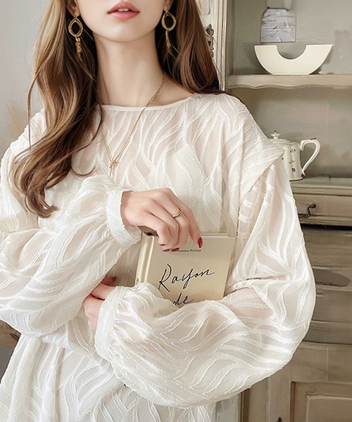 Duccia Grimani シルクシフォントップス　他2点　セットアップ classicalelf（クラシカルエルフ）の「フェミニンな気分。2wayシフォン