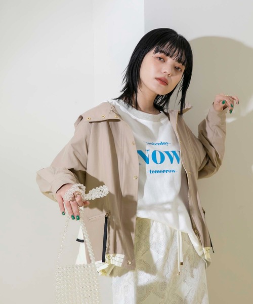 Eimee Law(エイミーロウ)の「バックフリルマウンテンパーカー(マウンテンパーカー・レディース・ダークベージュ/ネイビー・38)」の12枚目の写真