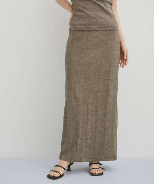 MILLER（ミラー）の「【Miller for ADAM ET ROPE'】Skirt（スカート・レディース・ブラック/ベージュ/パープル系その他・FREE）」の3枚目の写真